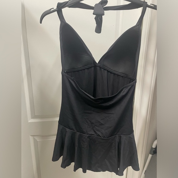 Chaps one piece, size 14, Black halter, tie top, bathing suit - Picture 2 of 7